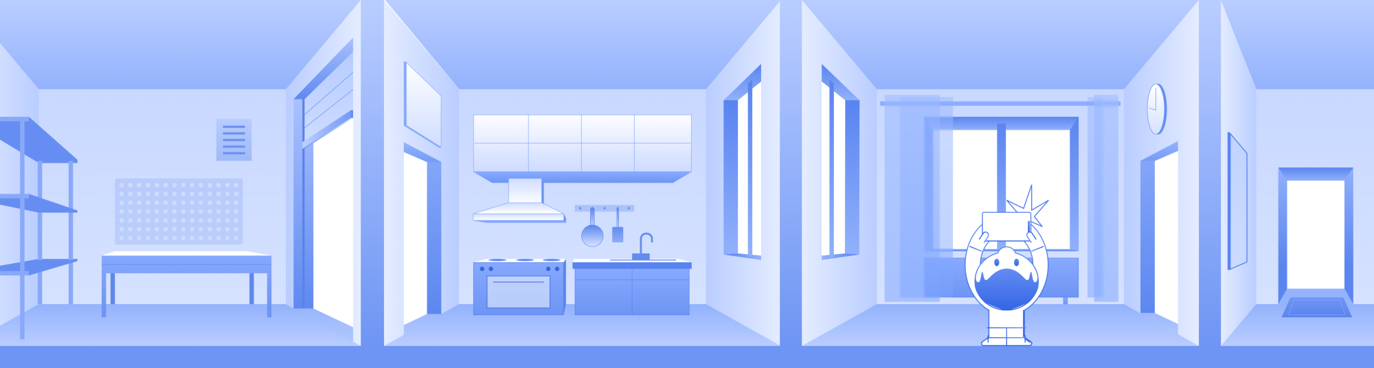 Иллюстрации для разных типов комнат